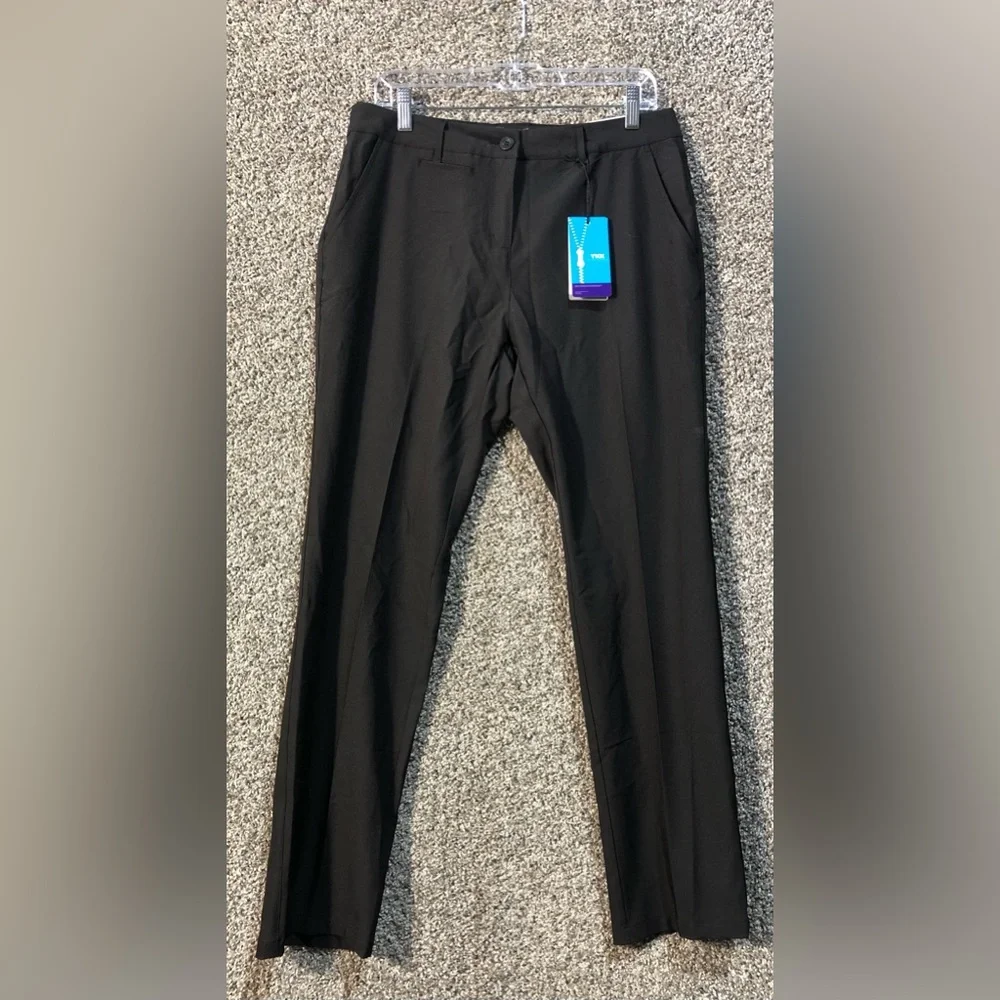 NWT Lesmart Stretch Lightweight Women’s Golf Pants, Black, Sz 8 - Picture 3 of 8